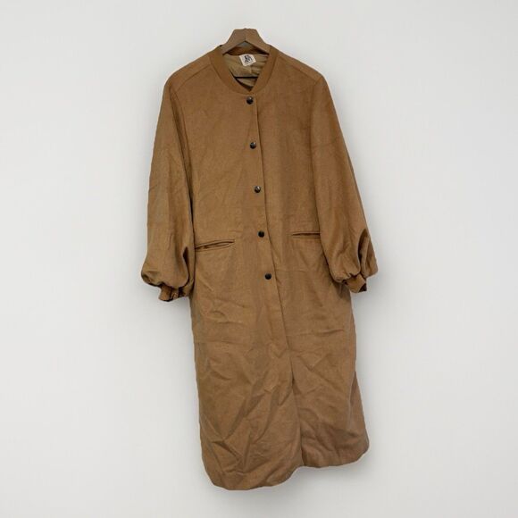 DRA Anthropologie Coat Womens Size Medium Cameron Trench Coat Wool Blend - Picture 3 of 8